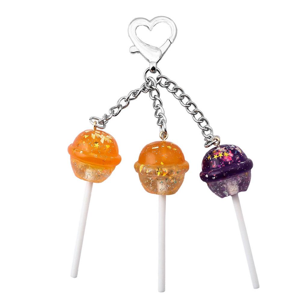 Cute Lollipop Shape Car Bag Pendant With Zinc Alloy For Gifts And Decorations