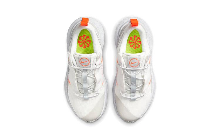 Nike Crater Impact Slip Resistant Cushioning Abrasion Resistant Low top Sports Casual Shoes White Orange DB3552-100