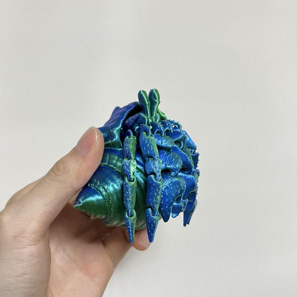 Poseable Joints 3D Printed Hermit Crab Removable 3D Articulated Crab Toys  Fish Tank