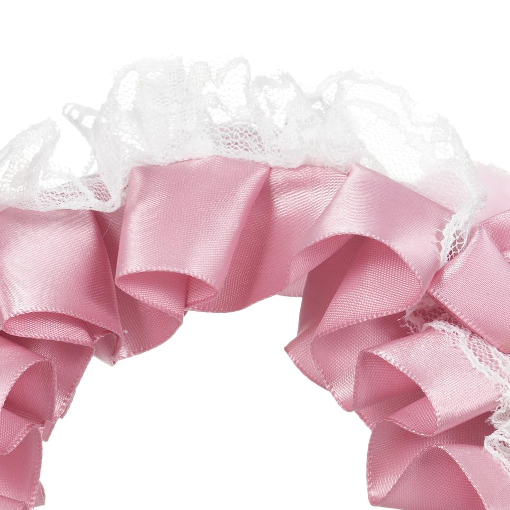 Fluffy Cat Ears Headdress Ribbon Headband Cute Hair Ornament Hair Accessory Lace Cat Ears Hairband