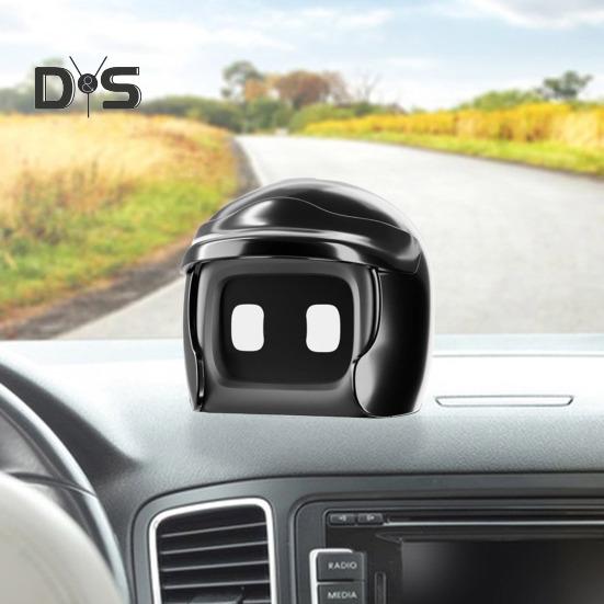 Helm-Auto-Roboter, süßer Fahrkumpel, Roboterfigur, Spielzeugauto, Armaturenbrett, Mini-Ornament, Geschenk für Roboterliebhaber