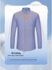 2025 Men's Striped Cotton Oxford Long Sleeve Button-Down Cardigan Shirt, Plus Size Available