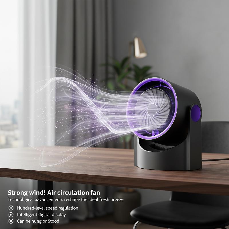 Desktop Electric Fan Air Circulator Wireless Portable Quiet Home Fan, Desktop Wall And Ceiling Fan Air Cooler