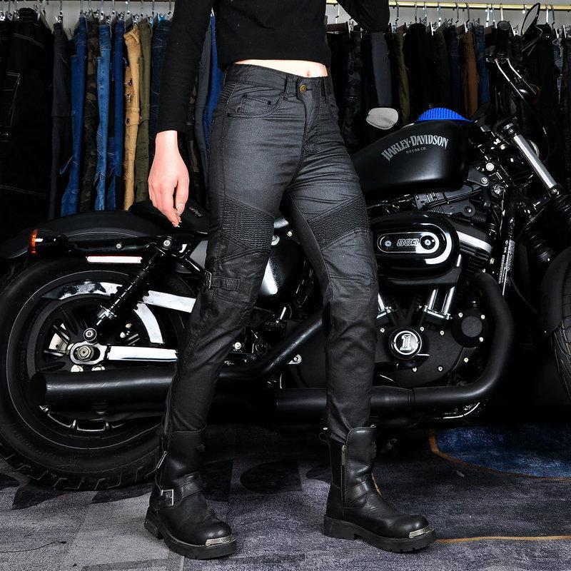 Pantalones Protectores Anticaídas para Motocicleta Con Rodilleras y Cadilleras Extraíbles, Ciclismo Urbano