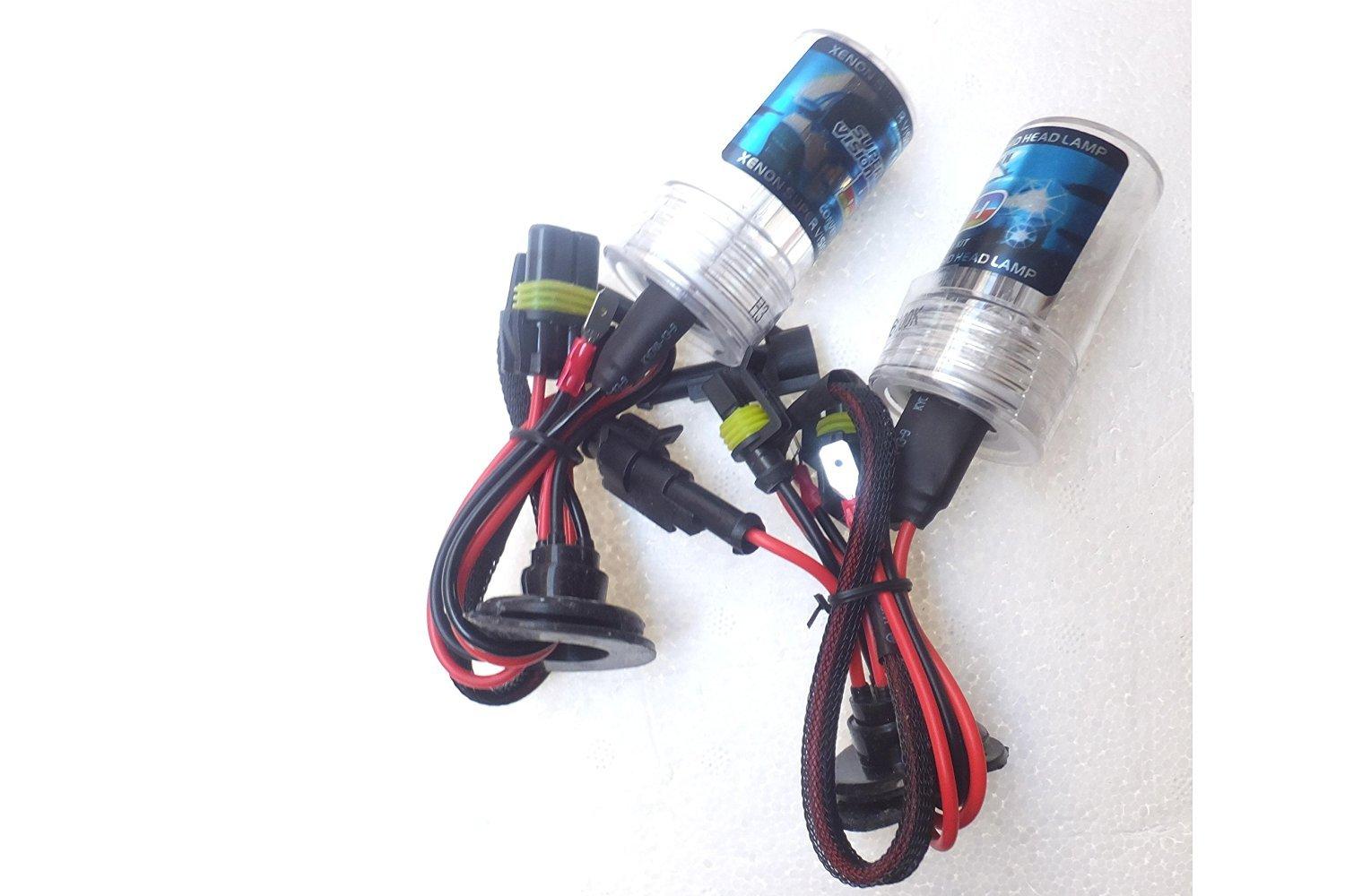 

e-auto fun 55W H3 HID Bulb, 6000K Headlight, Set of 2 H3