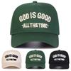 Unisex God Is Good Letter Embroidery Baseball Caps Spring Autumn Outdoor Adjustable Casual Hats Sunscreen Hat Sports Cap