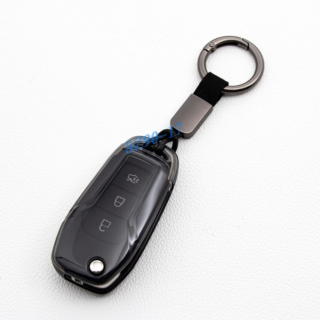 Transparent Tpu Car Smart Key Cover Case Holder Keychain For Ford F150 F250 F350 F450 Xlt Ranger Xl Maverick Ecosport Everest