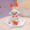 Genuine Pokemon Scorbunny Kawaii Plush Stuffed Toy Keychain Backpack Pendant Keyring Model Doll Birthday Christmas Gifts For Kid
