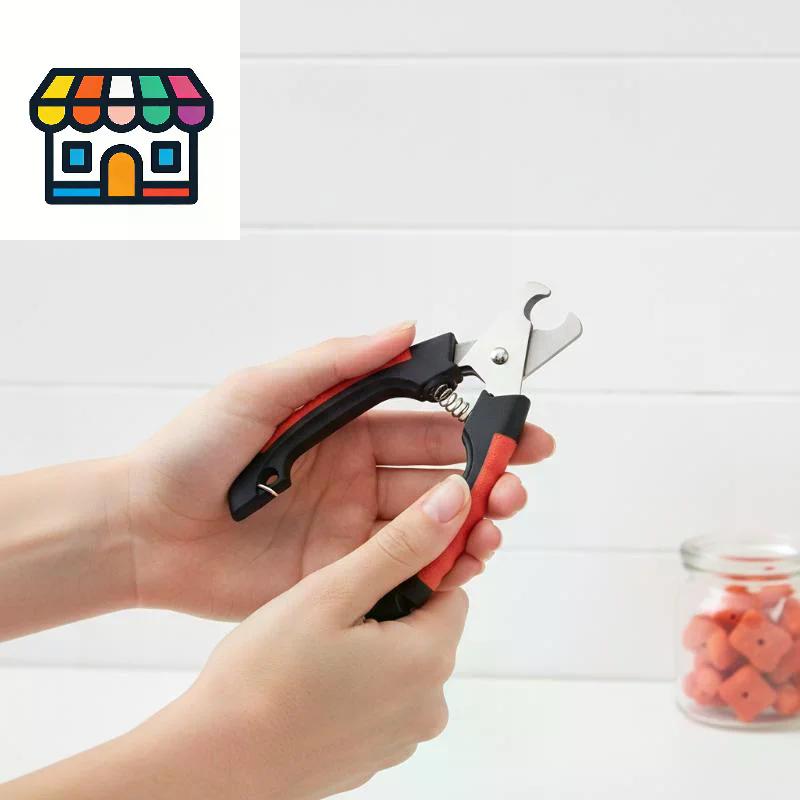 Stainless Steel Pet Nail Clippers - Professional Dog Cat Rabbit Grooming Scissors, Safe Animal Nail Cutter Tool for Pet Care