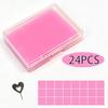 24PCS Diamond Painting Wax Clay Set with Heart Pin Sticky Pen Glue Clay for 5D DIY Diamond Art Rhinestone Craft Tools Portable Storage Box Accessories
