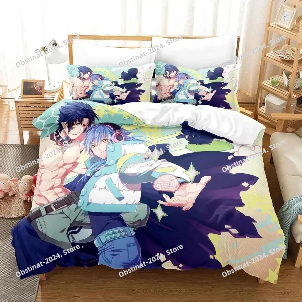 Anime DRAMAtical Murder Game Bedding Set Printed Bed Set Duvet Cover Sheet Pillowcase Bed Soft Quilt Cover Full Queen King Size