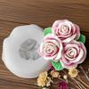 Diy Rose Flowers Silicone Mold Handmade Aroma Candle Gypsum Form Ornaments Mould Soap Candle Making Supplies