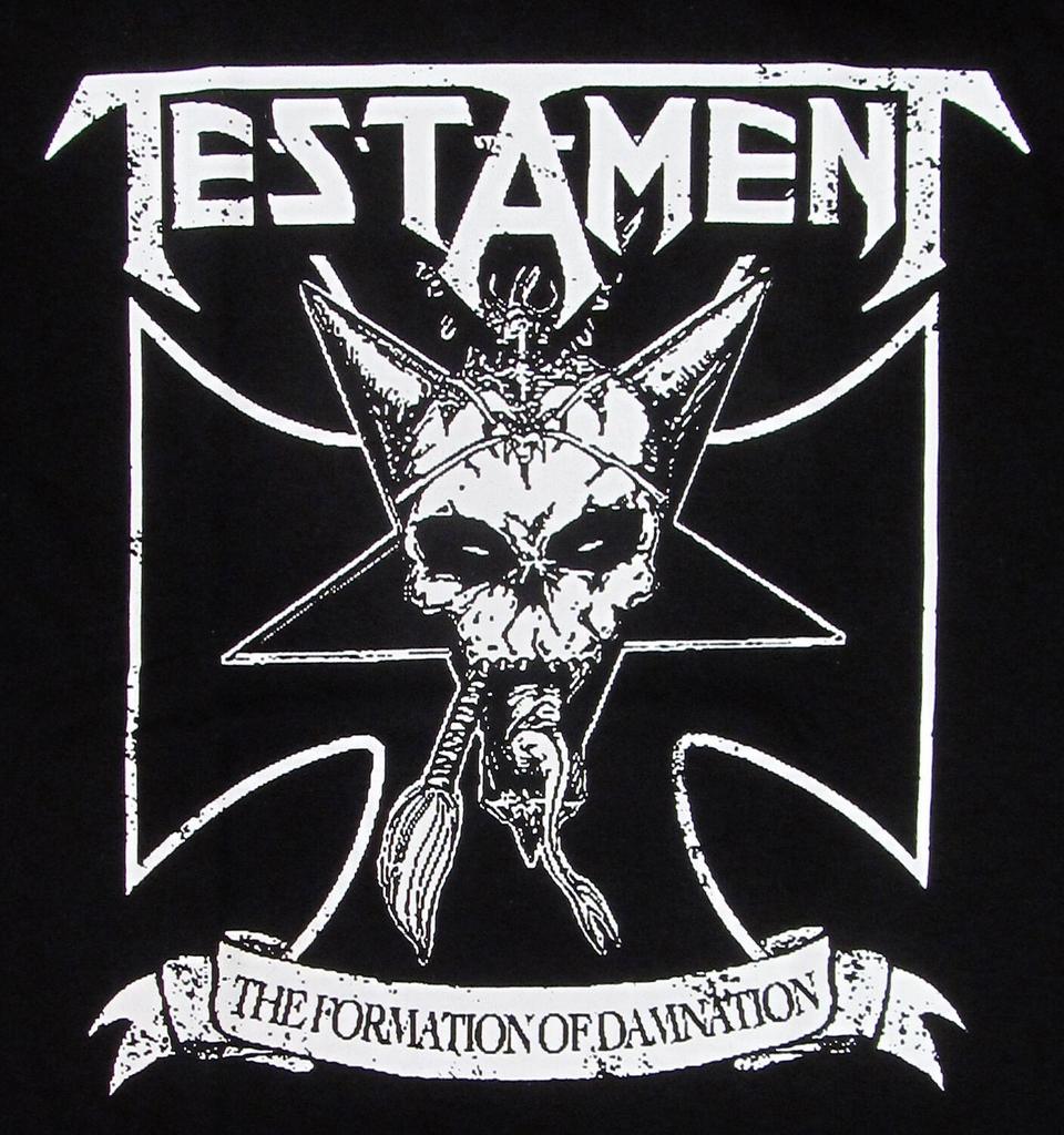 Vintage Testament The Formation Of Damnation Cotton Black S-234XL Shirt