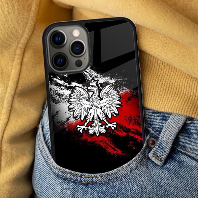 Poland Flag Soft Phone Case for iPhone 17 Air 16e Pro max 15 Pro 13 14 Plus 11 12 MagSafe Magnetic Coque