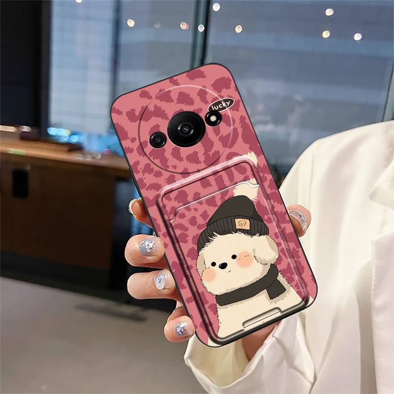 Card sleeve Full wrap Phone Case For Redmi A3 4G/A3X/Xiaomi POCO C61 4G Cover protective Anti-knock Back Cover TPU Cute