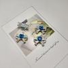 Electroplated Alloy Crystal Bow Tie Butterfly Knot for DIY Jewelry