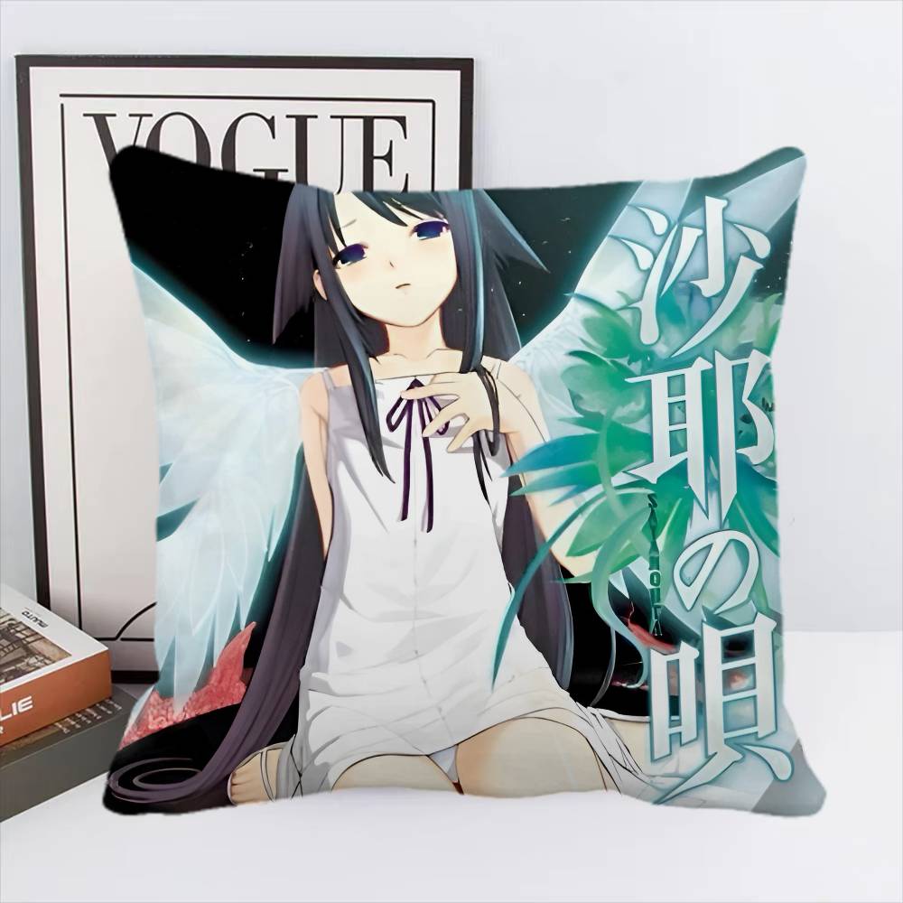 Horror Game S-Saya No Uta The Song Of Saya Pillow Case Square Pillow Bedroom Sofa Leisure Comfort Cushion Car Home Decoration
