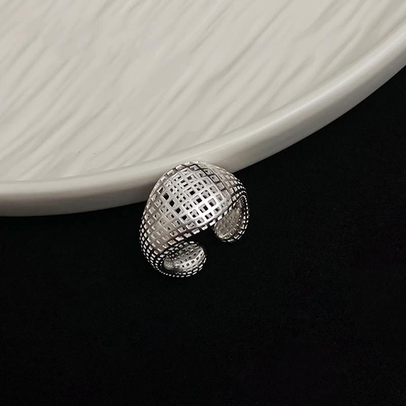Foxanry Hollow Geometric Rings For Women Couples Minimalist Creative Classic Personality Trendy Party Jewelry Accessories Gifts