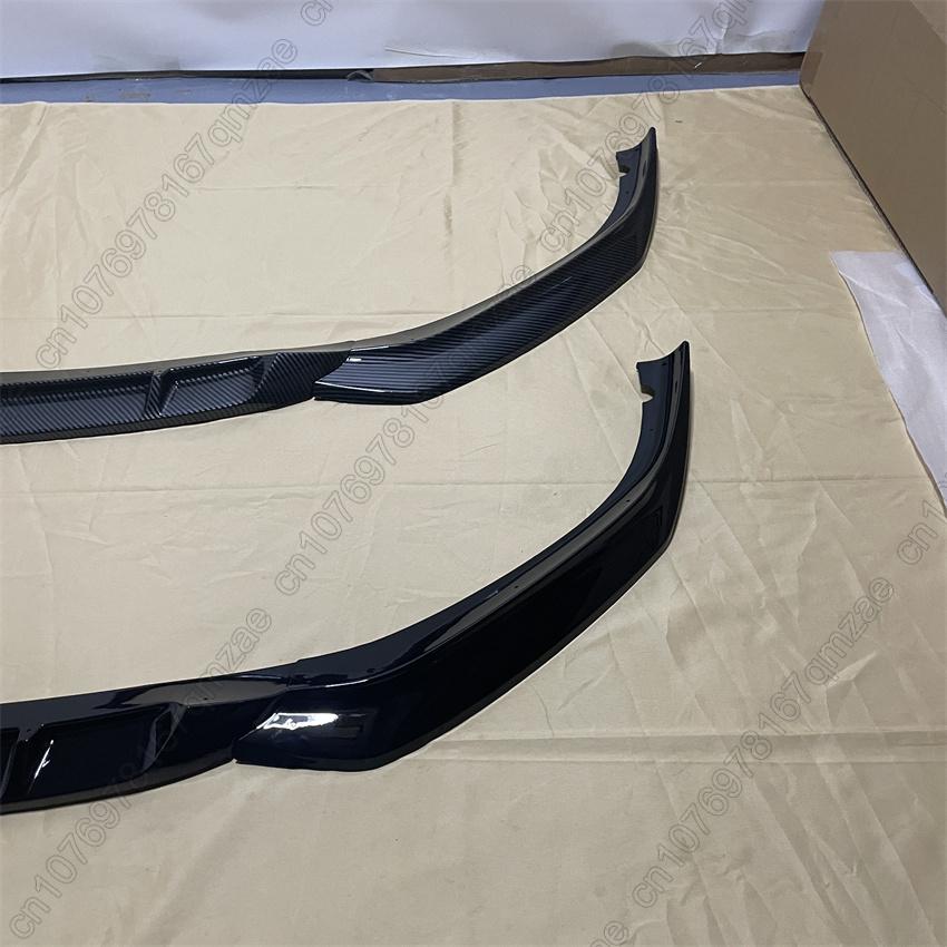 Für BMW 5 G30 G31 525i 530i 530d 540i M 2017-2020 Auto Frontstoßstange Lippe Kinnschutz Diffusor Abdeckung Deflektor Karosserie-Kits Glanzschwarz