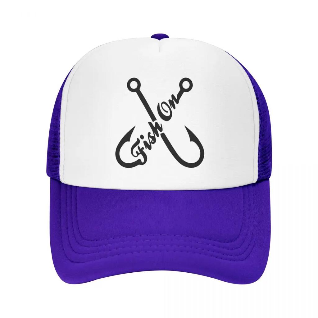Custom Fish On Trucker Hat Women Unisex Adjustable Adult FisherUnisex Fishing Baseball Cap Summer Dad Hat