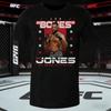 2026 Summer UFC Jon Jones Fighting Graphic Tshirt Women Sports Cotton Short Sleeve Loose Leisure Fitness Shirt Unisex