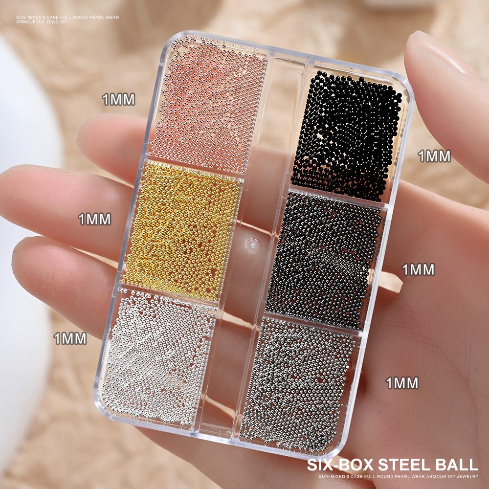 100pcs Punk Silver Pearl Beads Nail Art Charms 3D Half Round Flatback Nail Rhinestones Manicure Tips Crafts Nail Art Decoration