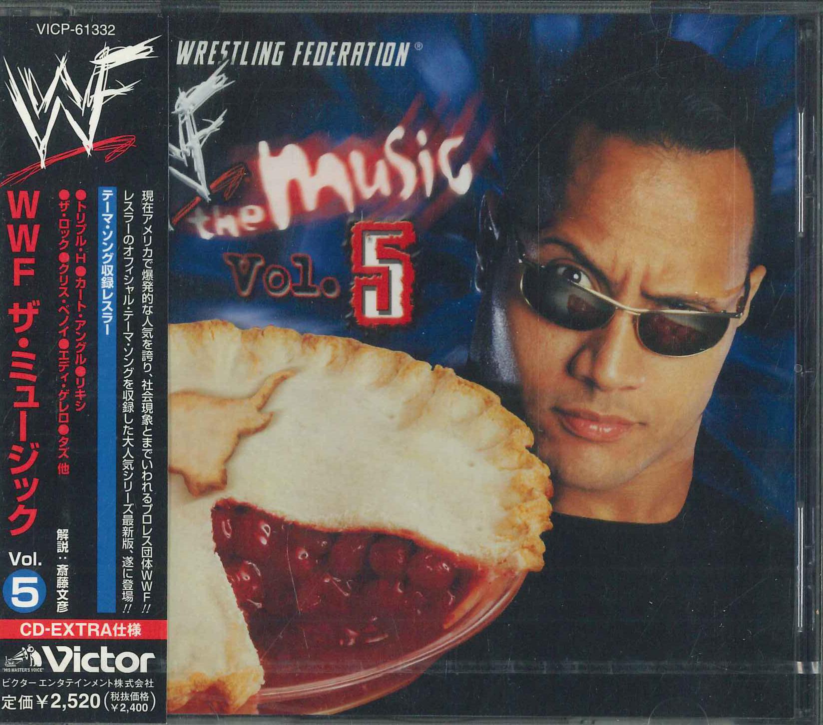 

CD JAMES A. JOHNSTON WWF The Music Vol. 5 VICP61332 Koch Records 2001 Japan Dance Electronica Used