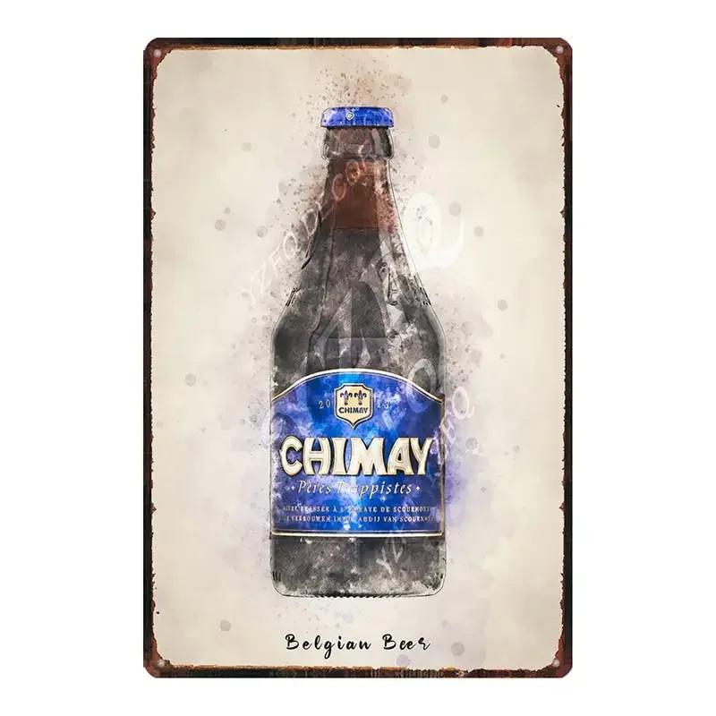 Belgian Beer Jupiler Duvel  Metal Plate Wall Pub Kitchen Restaurant Home Art Decor Vintage Iron Poster Gift 8x12inch DU-6718B