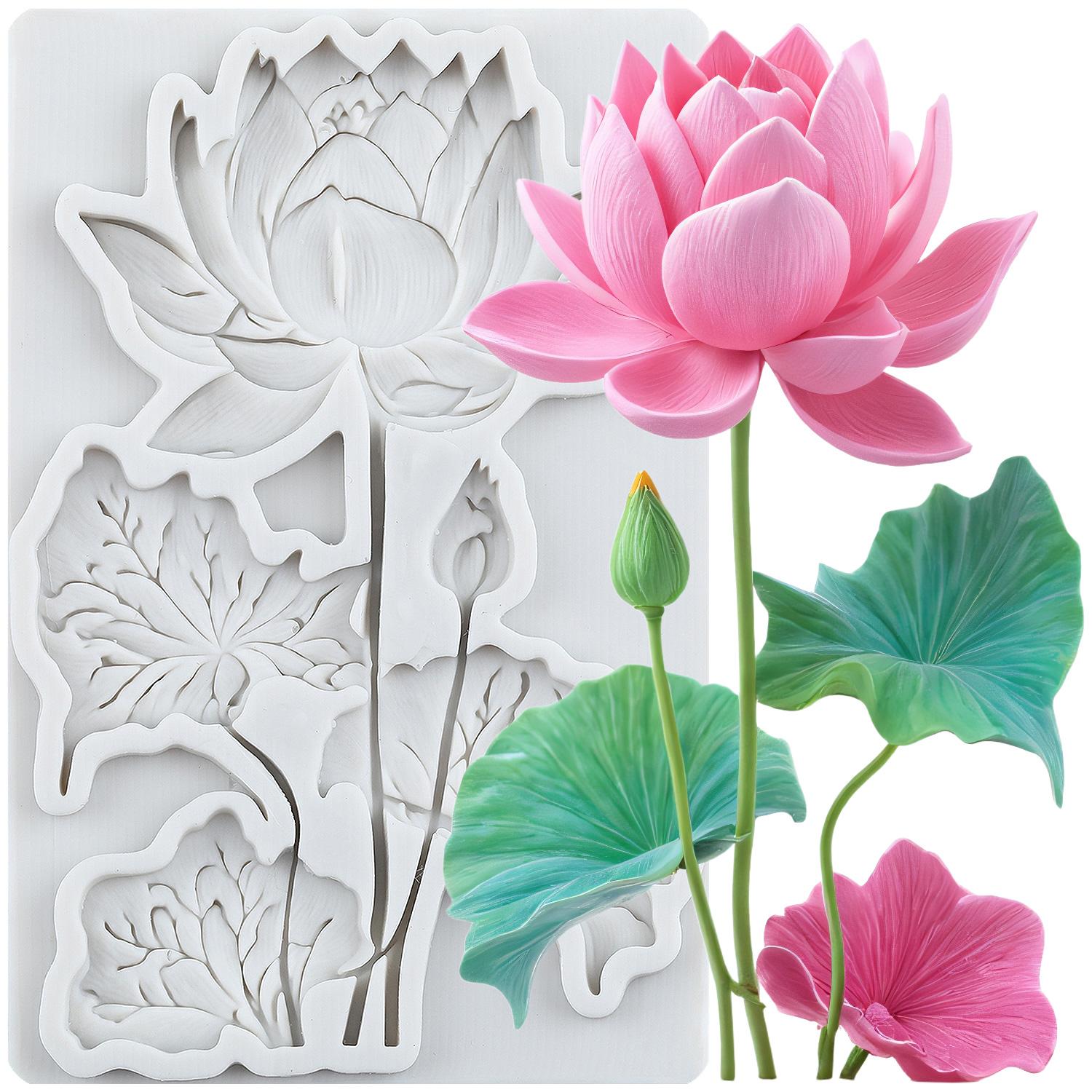 

Силиконовая форма для цветка лотоса Формы для мастики лотос Инструменты для украшения торта Тематический торт Десерт Украшенный Форма для шоколадных конфет серый