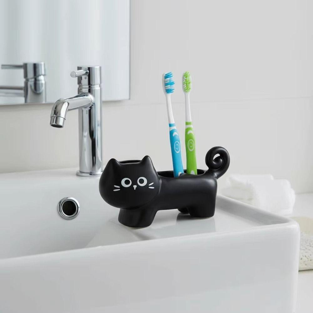 Waterproof Cartoon Cat Toothbrush Base Cute Electric Toothbrush Holder Home Use