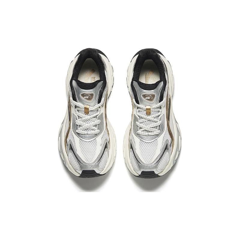 Anta Life Collection Shock Absorbers Slip Resistant Low top Casual Shoes Men's Gray Silver Black Sneakers 912428816-4
