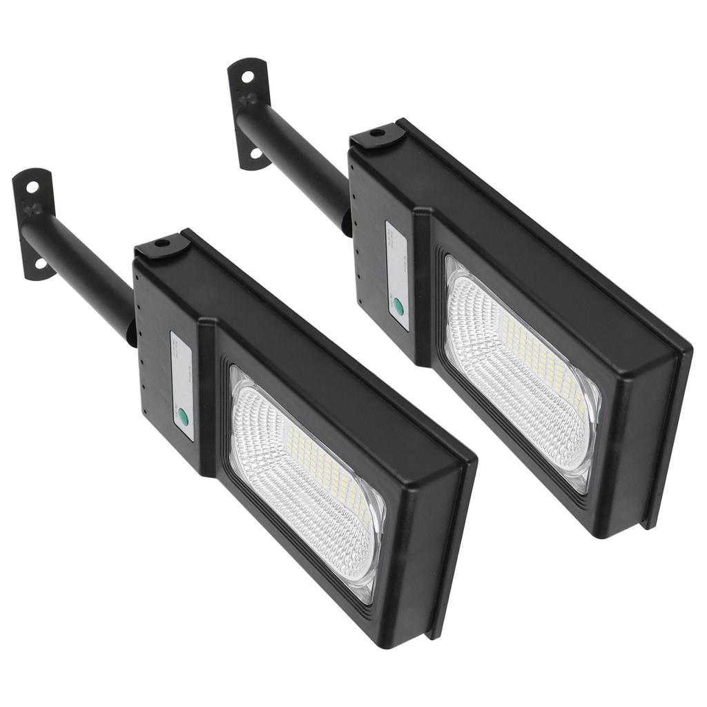 2 Stück 117LED Solarleuchte 50W Highlight Induktionsstraßenlampe für Garten Hof Weißes Licht