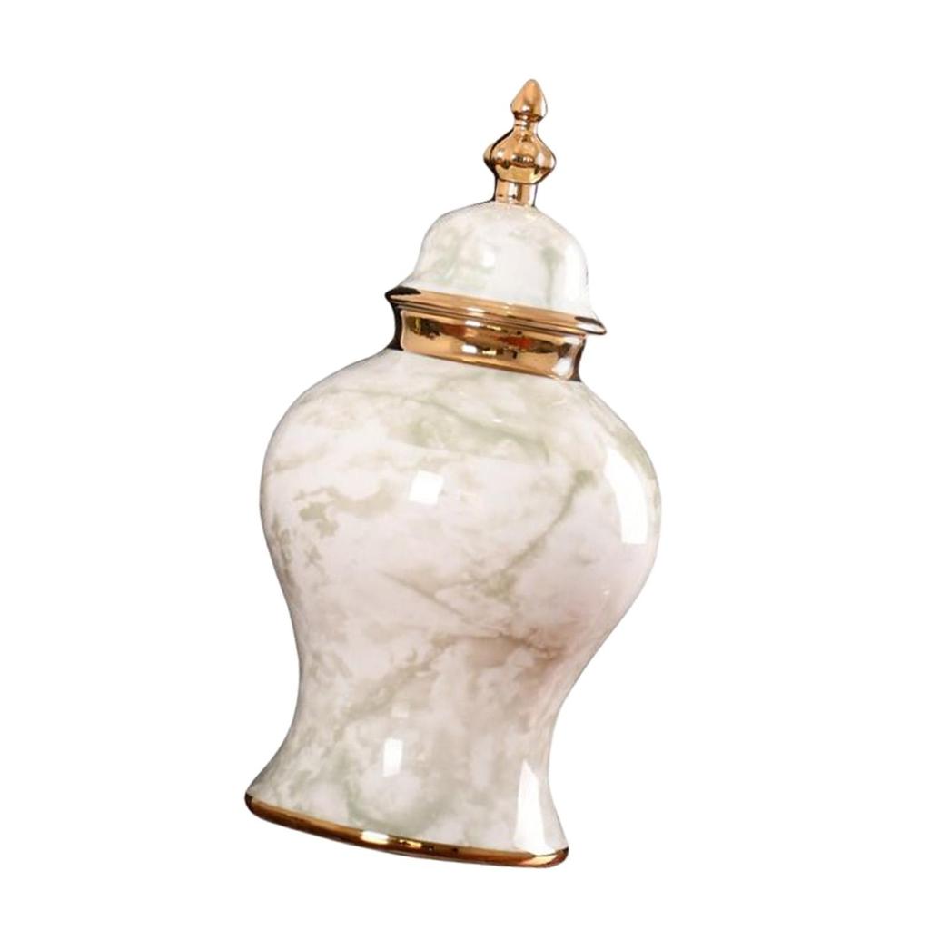 Ceramic Flower Vase Ornament ,Floral Arrangement ,Storage Jar ,Traditional Porcelain Storage for