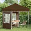 Pop Up Party Tent 195 X 195 X 245 Cm Taupe Oxford Fabric