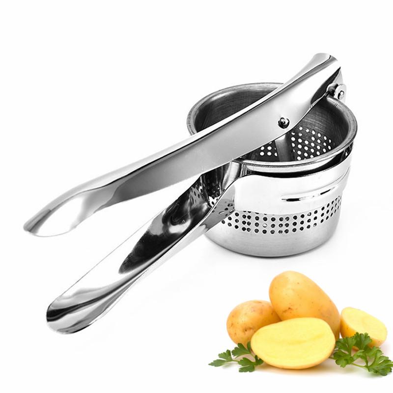 1 st Ny Manuell Juicer i Rostfritt Stål Citron Äpplen Citruspress Hushåll Vitlökspress Matverktyg Kökstillbehör