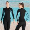 Wetsuit Topper Wet Jacket Neoprene Wetsuit Top Jacket Women Long Sleeve Fishing Surfing Diving Wet Top SUP Bodyboard Marine Sports L Size Women's