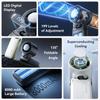 Portable Handheld Cooling Fan 199Gear Strong Wind Speed LED Digital Display 135°Foldable 3-in-1 Handheld Tubro Fan 8000mAh F5PRO