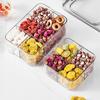 Airtight Food Storage Box Sealed Transparent Multi-Compartment Container Stackable Food Canister for Kitchen Pantry Loose Tea Leaves Spices
