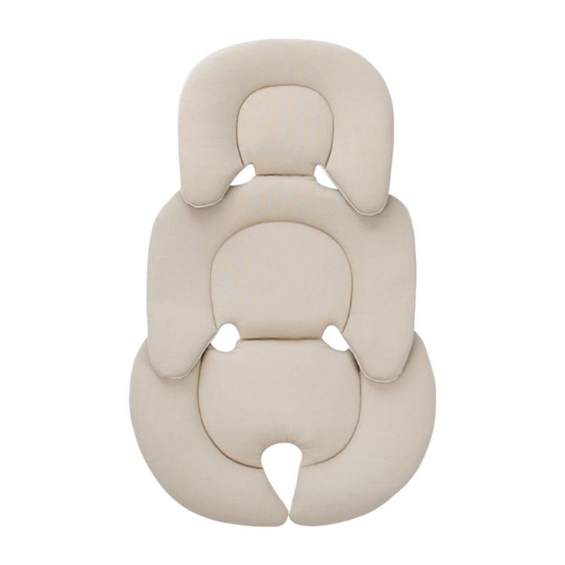 

Upgraded Pram Insert Easy to Clean Baby Stroller Pad Breathable Baby Insert Convenient Baby Addition Lightweight Pad бежевий/білий