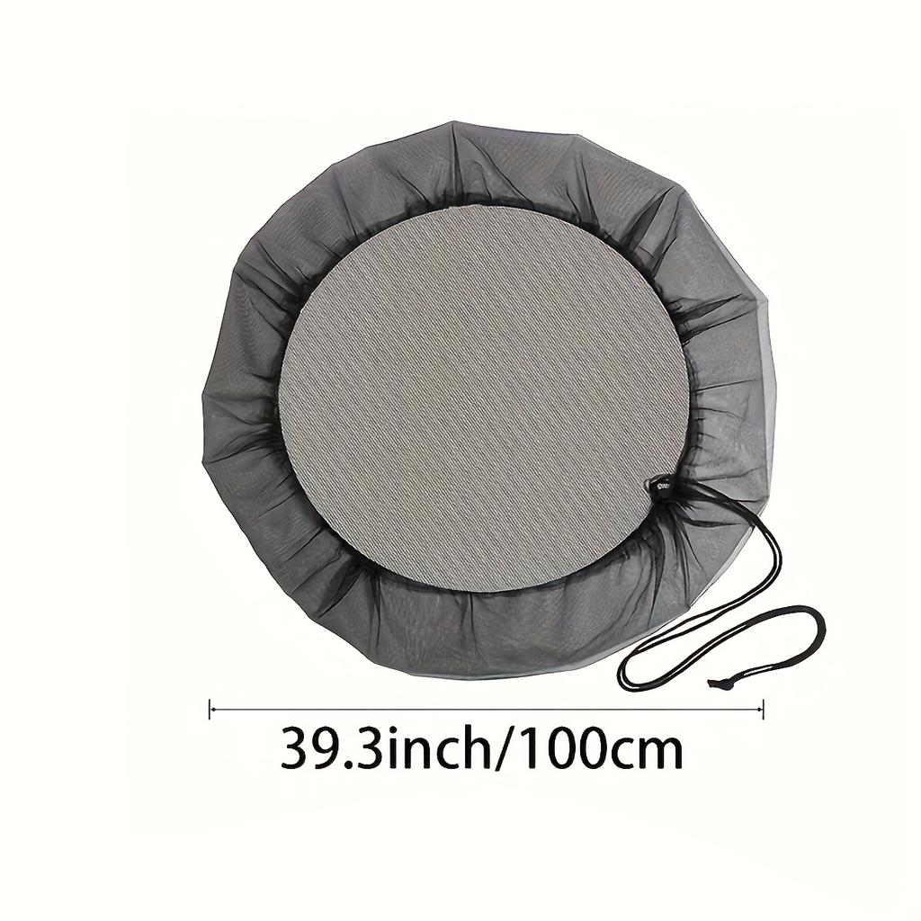 With Drawcord Gardening Tools Catchment Net Filter Screen Protective Cover Rain Barrel Cover