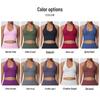 Elegant Backless Halter Yoga Bra – Seamless Breathable Sports and Fitness Vest