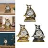 A44Z-Clock Alarm Sailboat Table Vintage Retro Model Ornament Nautical Desk Clocks Boat Figure Silent Bedside