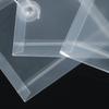 10Pcs Small File Storage Bag Waterproof Clear Plastic Document Pouches with String Closure For Receipt Document Paper