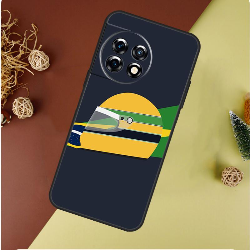 Ayrton Senna F1 For OnePlus Nord 4 CE 3 2 Lite N20 N30 9 10 Pro 8T 9RT 10T 10R 13R 12R 11 12 13 Phone Case