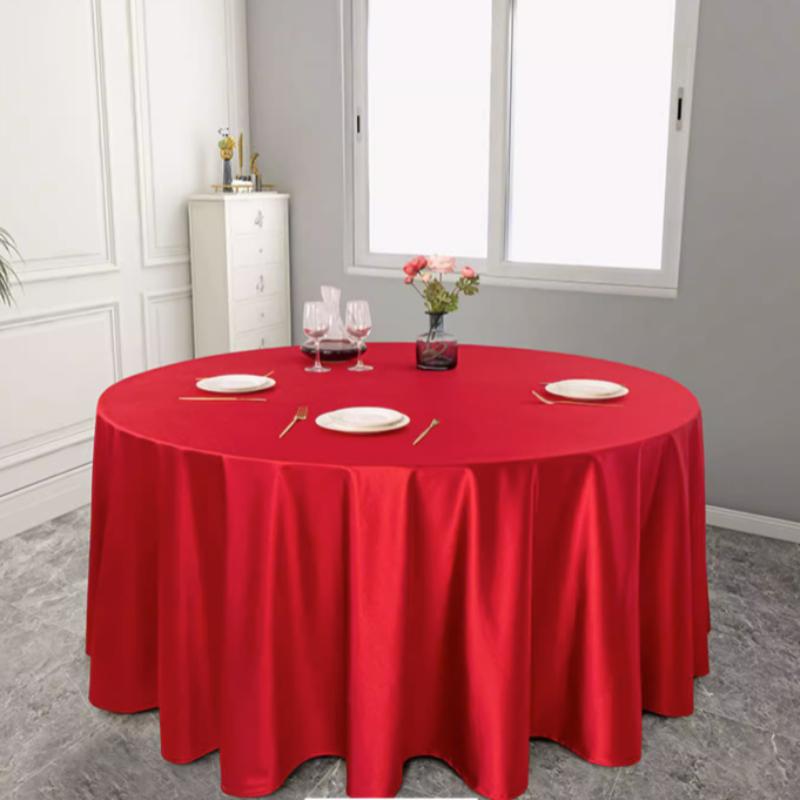 Чистый цвет современная минималистская атласная скатерть утолщенная многоцветная — фото 3