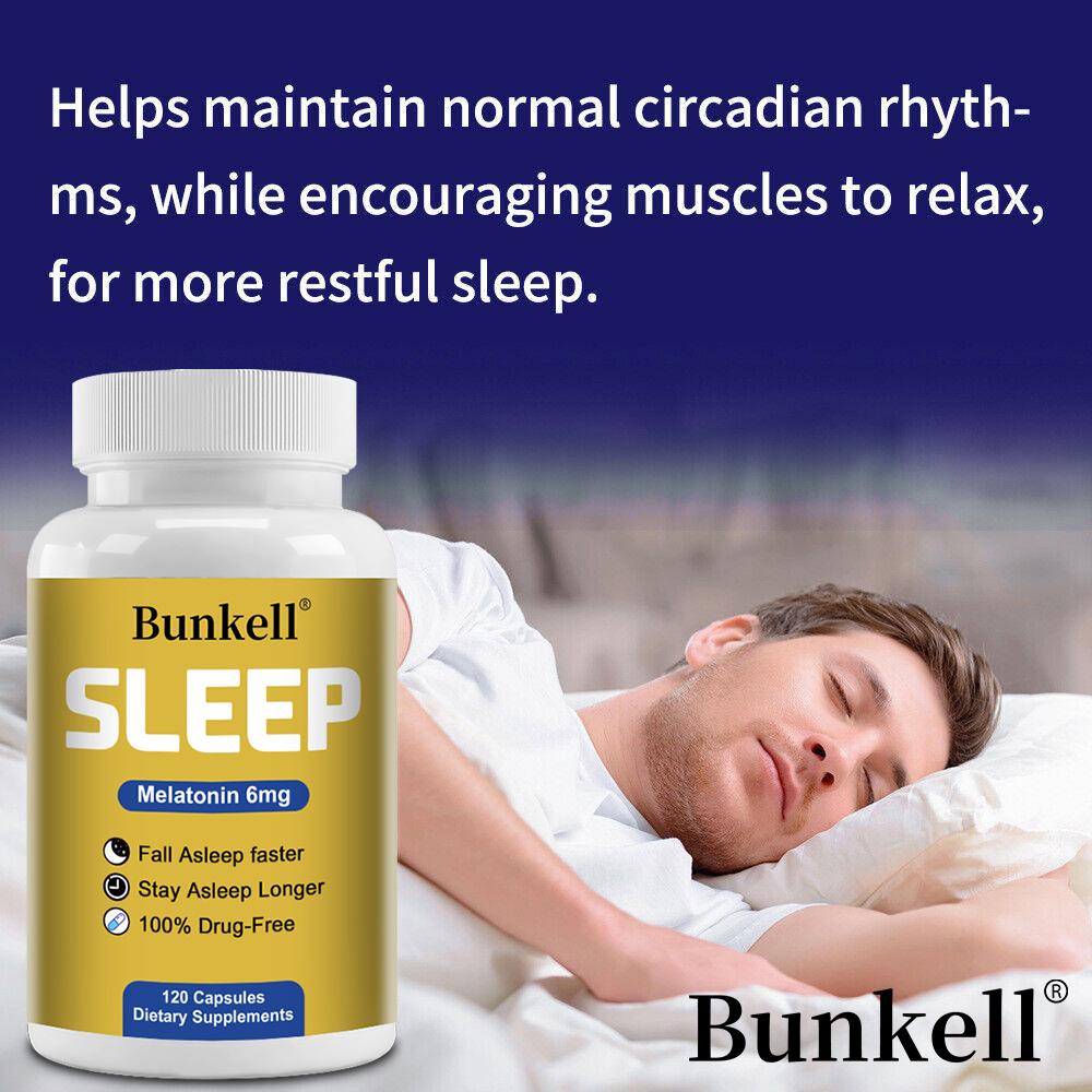 Nighttime Dietary Supplement Capsules with Vitamin B6, Vegan Non‑GMO Gluten‑Free Soy‑Free,120 Capsules