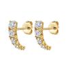 Gold Filled Silver Color Hoop Earrings For Women Stud Earring Zircon Piercing Drop Earings Personalized Jewelry Wholesale