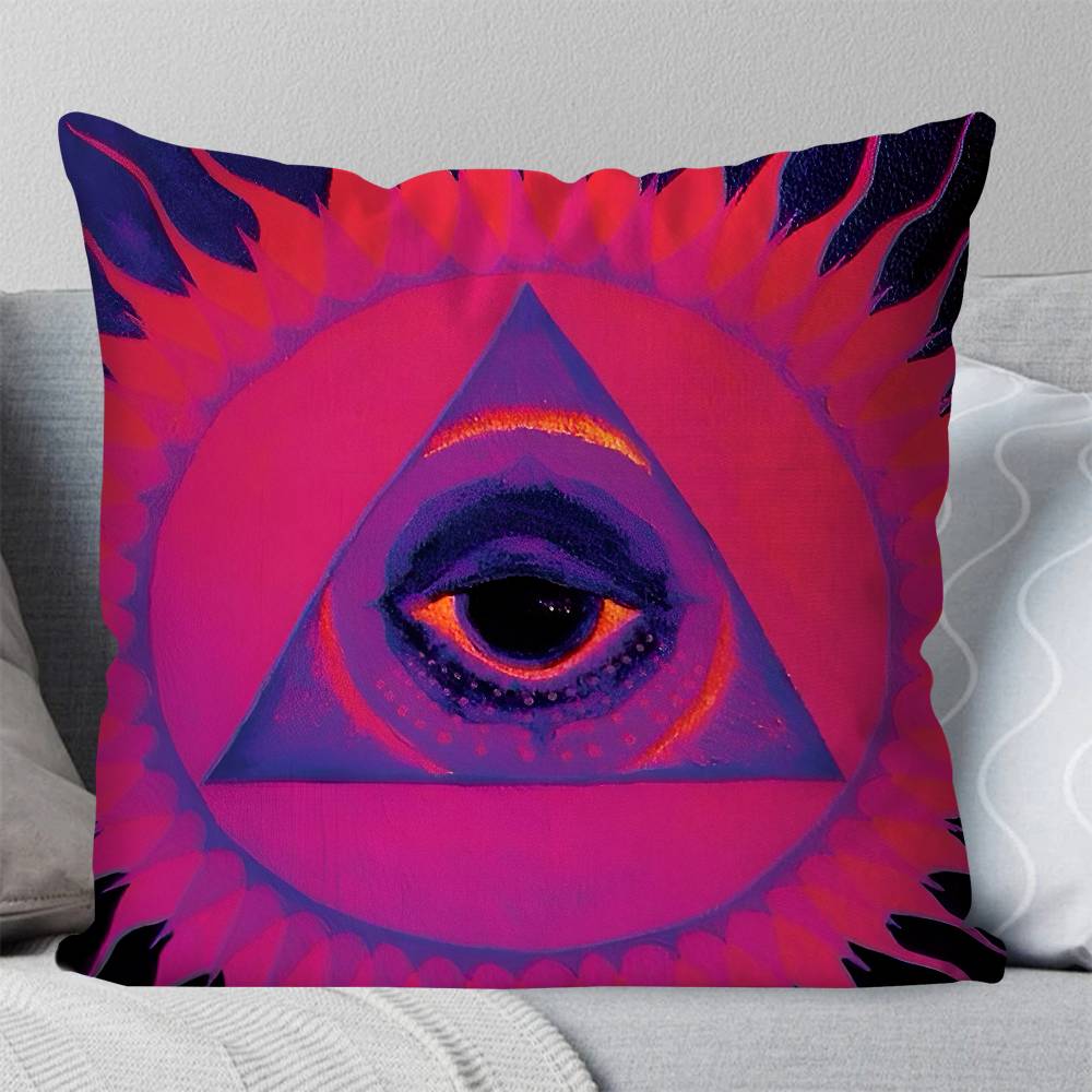 Abstract Eye Shapes Hand Moon Pillow Case Square Pillow Bedroom Sofa Leisure Comfort Cushion Car Living Room Home Decoration