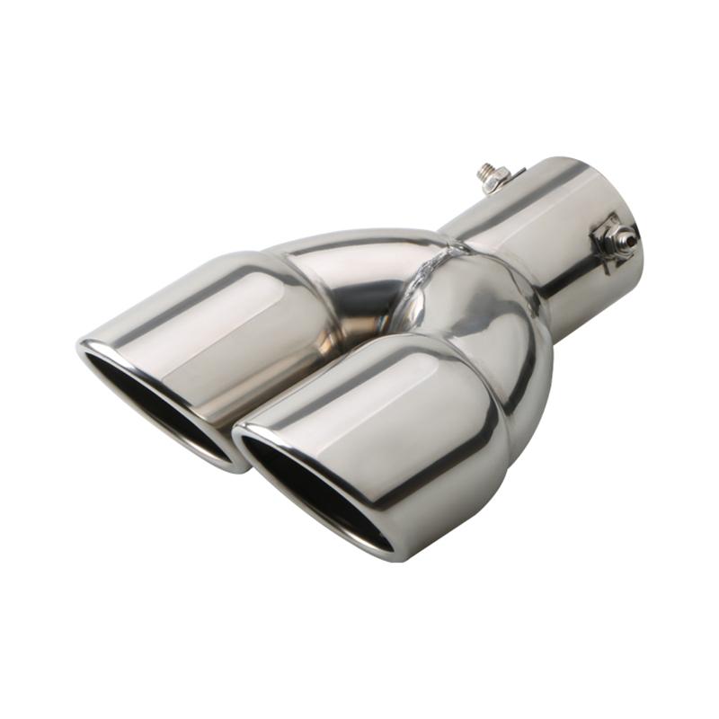 Universal 63mm Car Muffler Exhaust Tip Tail Pipe Stainless Steel Car Rear Tail Throat Car Accessories