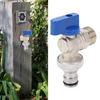 Angle Valve G1/2in Male Inlet G3/4in Male Outlet 1/4 Turn Brass Water Shut Off Valve